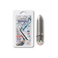 MINI BALA VIBRADORA DE ALTA INTENSIDAD CON BRILLANTES  PLATA